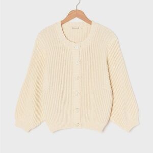 Misha and Puff Cream Fisherman Cardigan